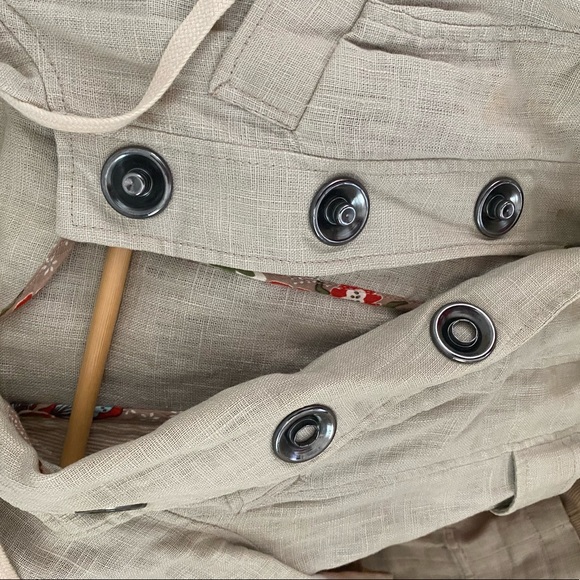 Well-worn Linen Army Trench by Free People - Picture 8 of 8